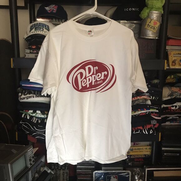 Rare Dr. Pepper  Vintage Y2k T-Shirt Tee Large - Picture 1 of 3